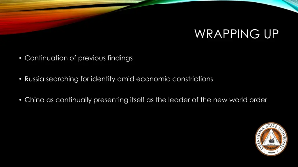 wrapping up 1