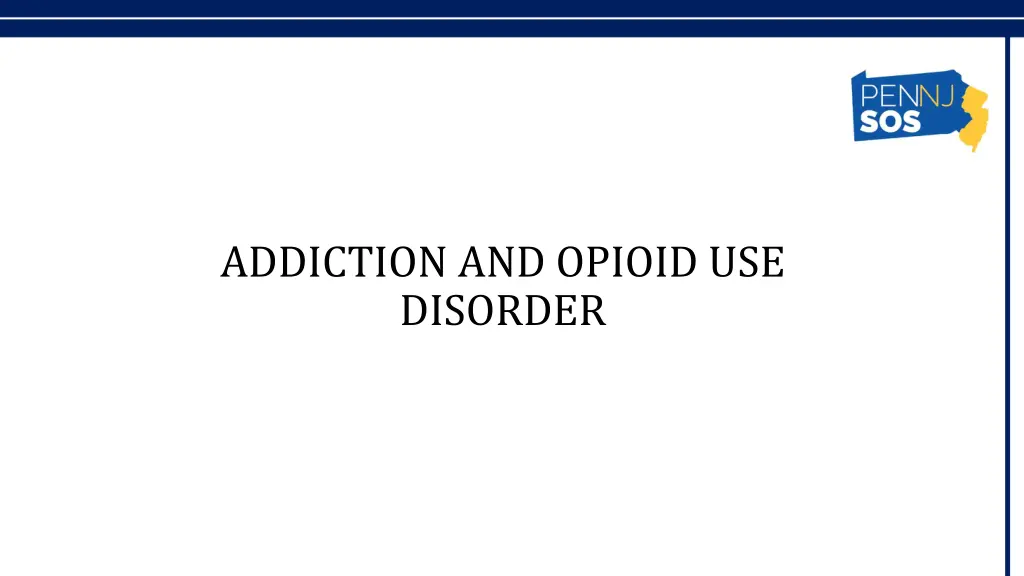 addiction and opioid use disorder