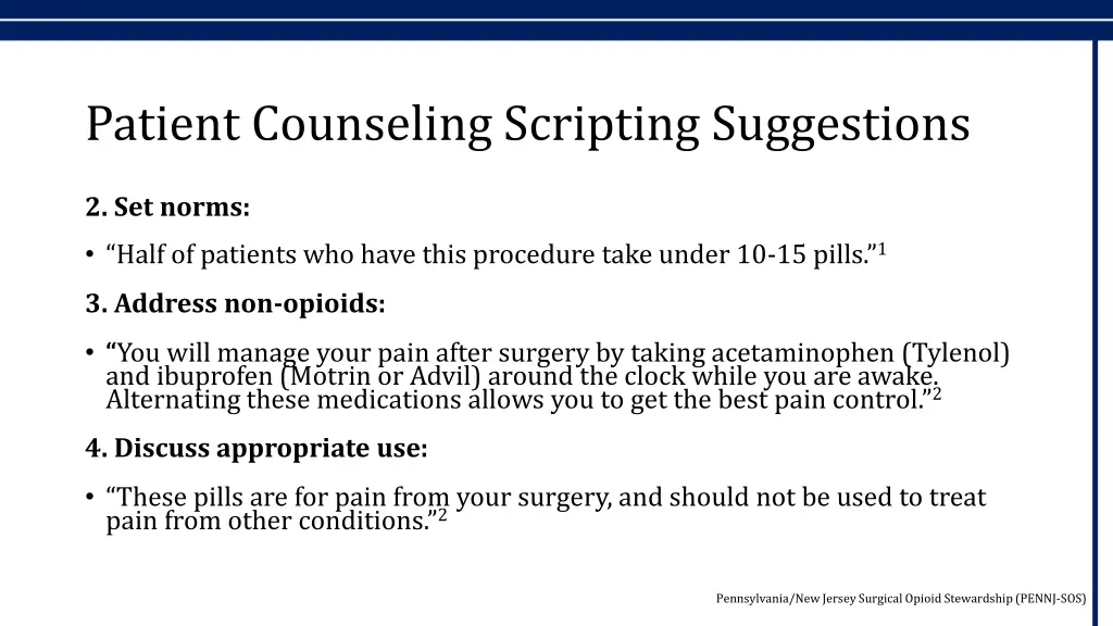 patient counseling scripting suggestions 1