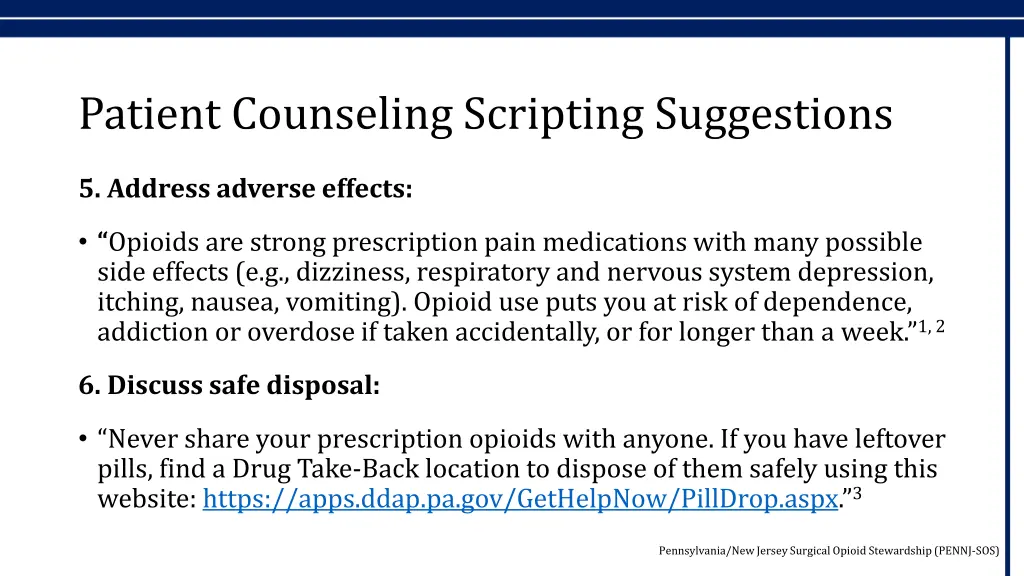patient counseling scripting suggestions 2