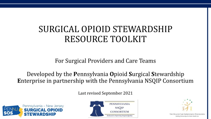 surgical opioid stewardship resource toolkit