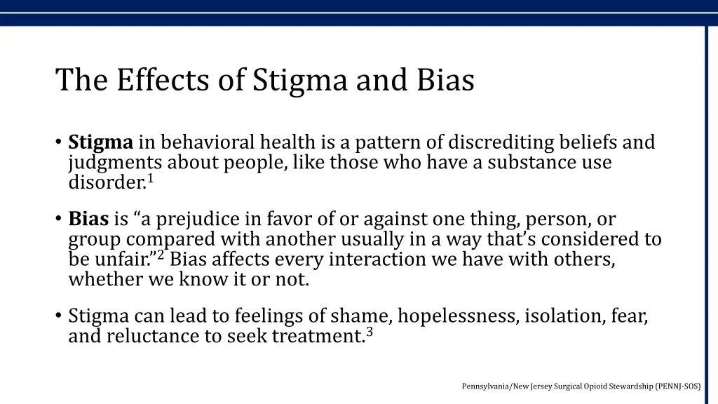 the effects of stigma and bias