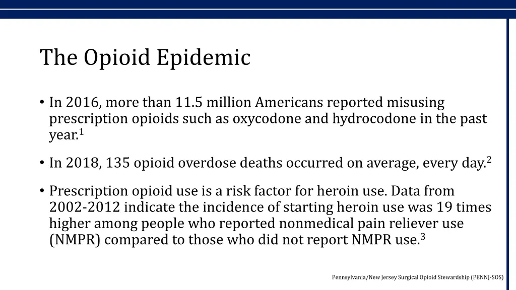 the opioid epidemic