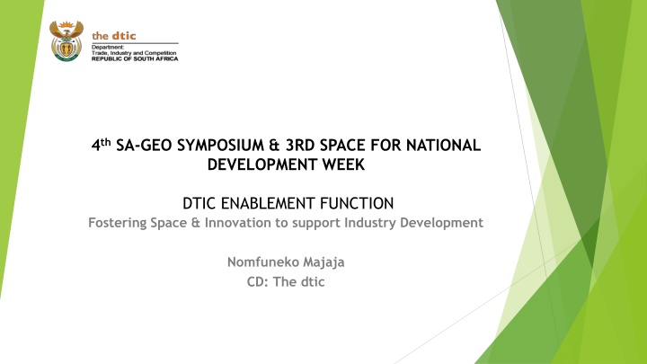 4 th sa geo symposium 3rd space for national