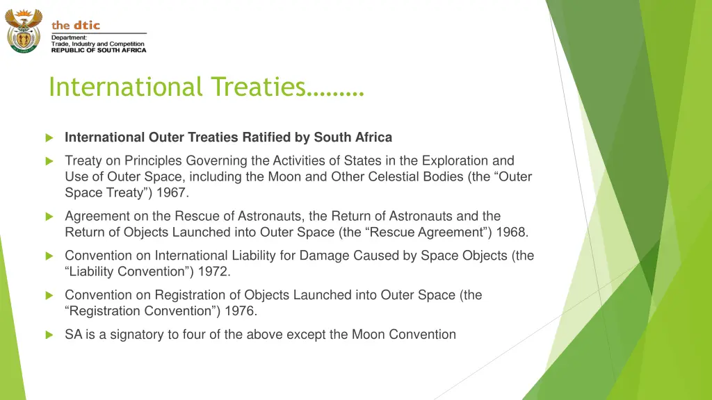 international treaties
