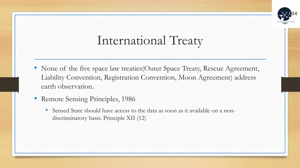 international treaty