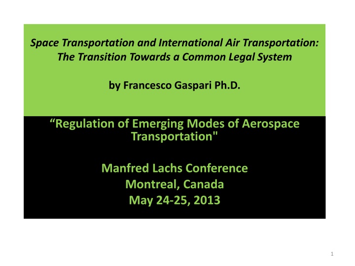 space transportation and international