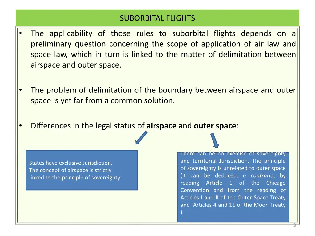 suborbital flights