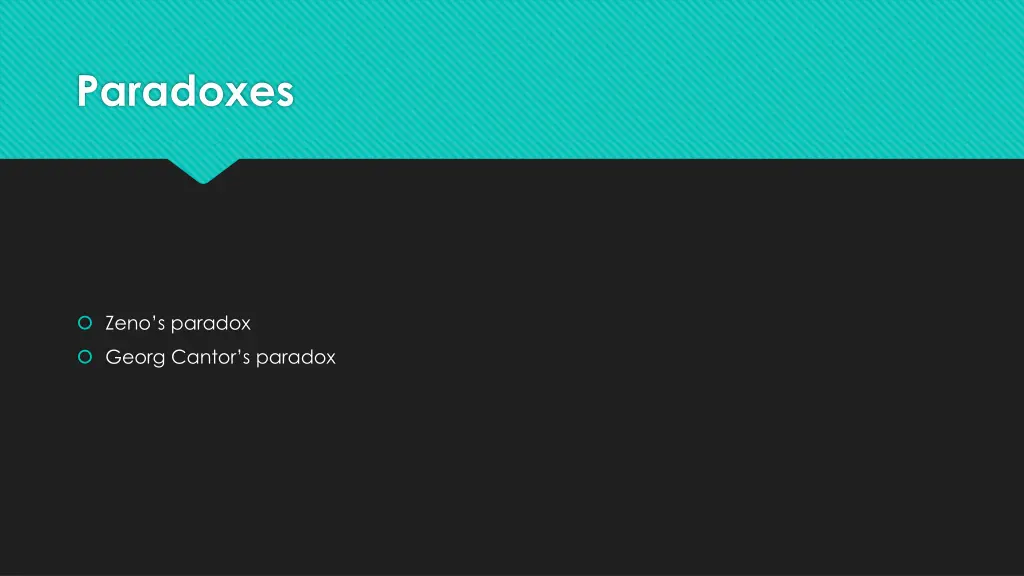 paradoxes
