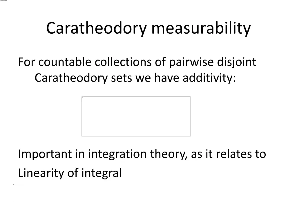 caratheodory measurability