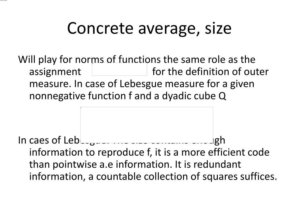 concrete average size