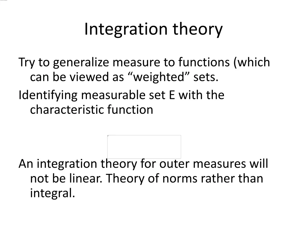 integration theory