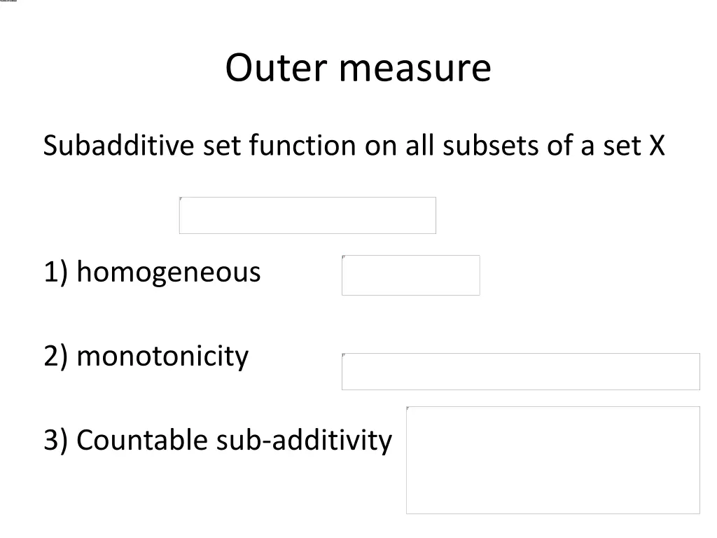 outer measure