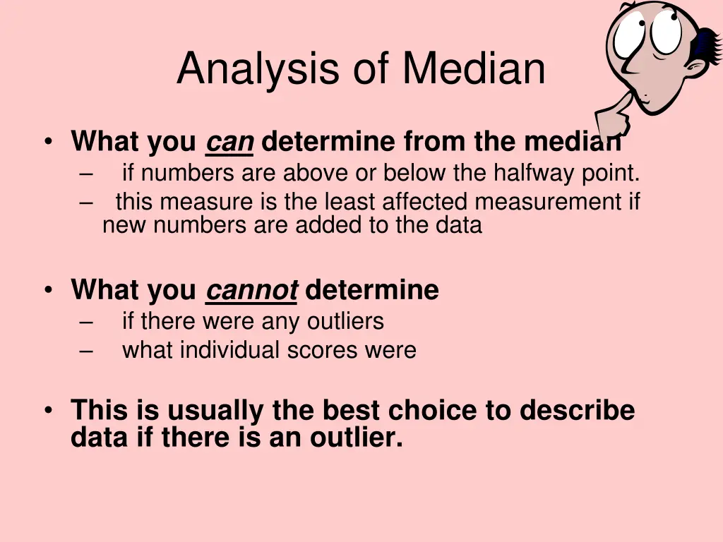 analysis of median