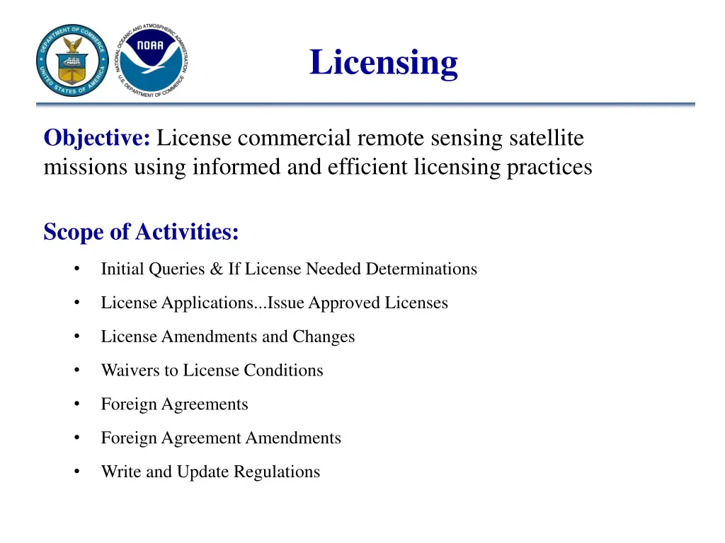 licensing