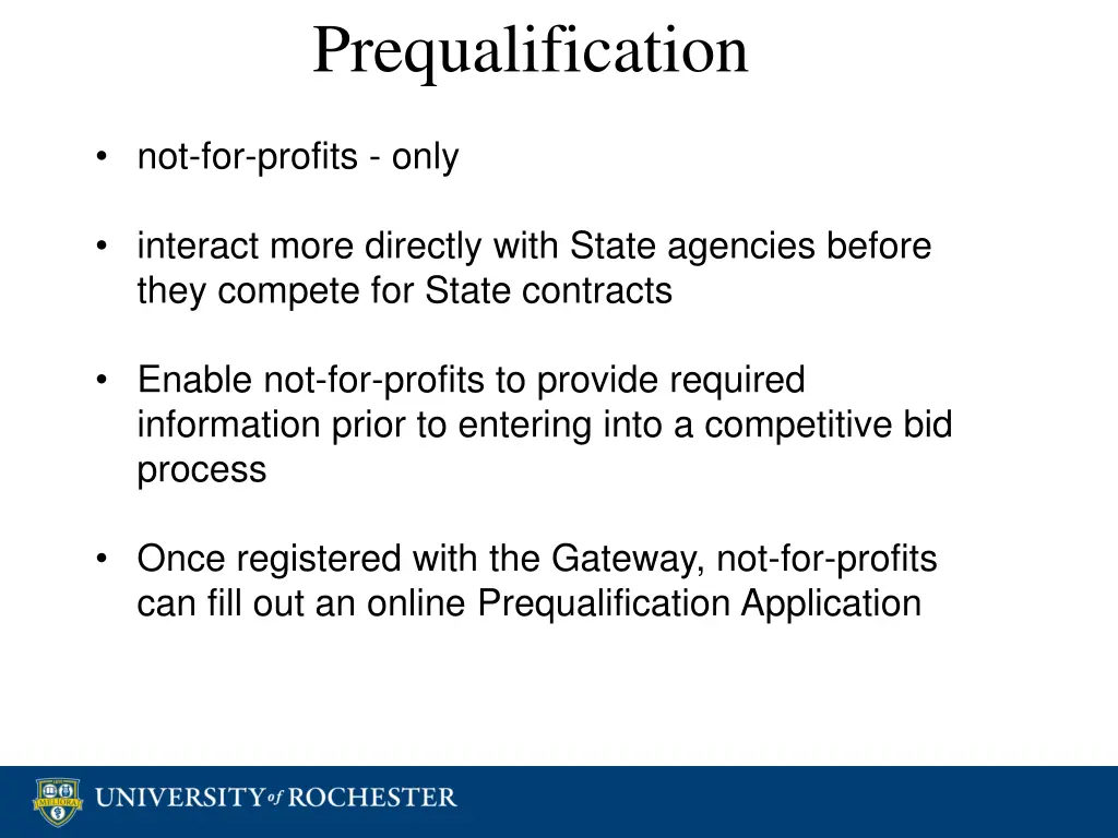 prequalification