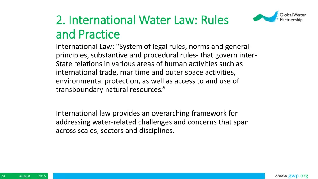 2 international water law rules 2 international