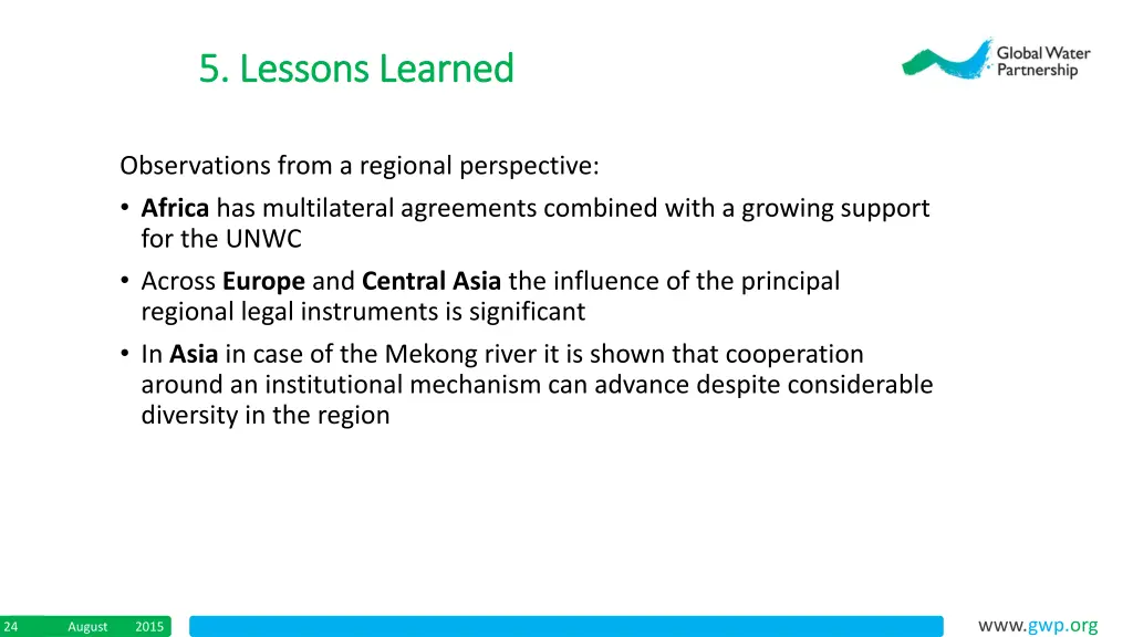 5 lessons learned 5 lessons learned