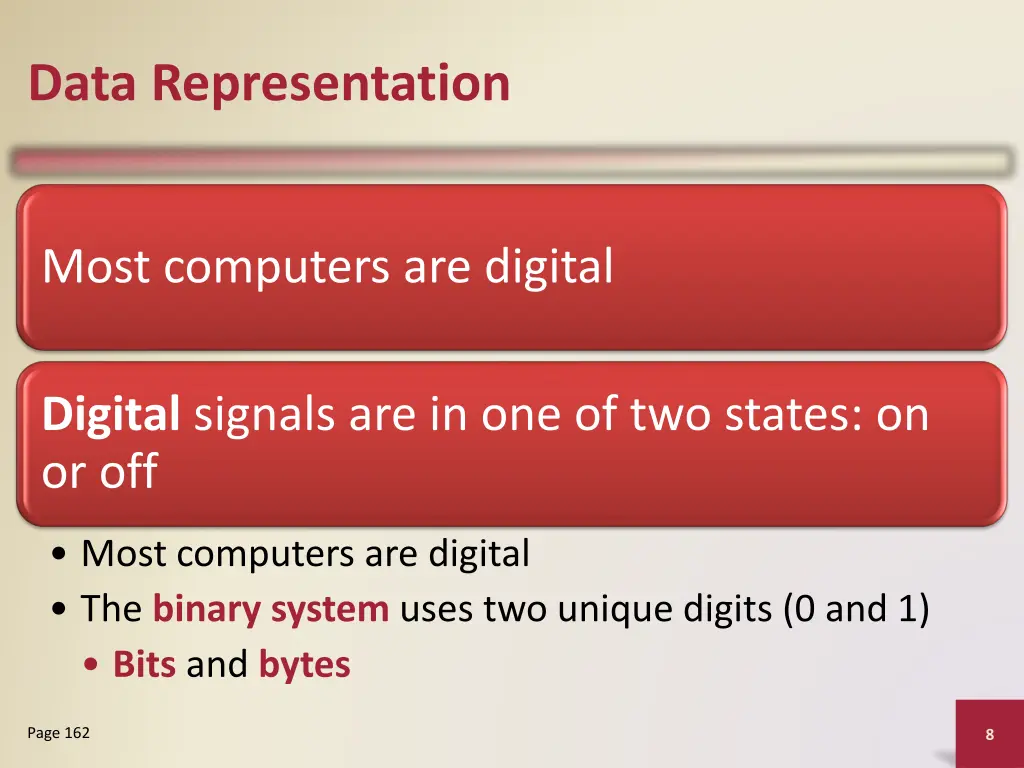 data representation
