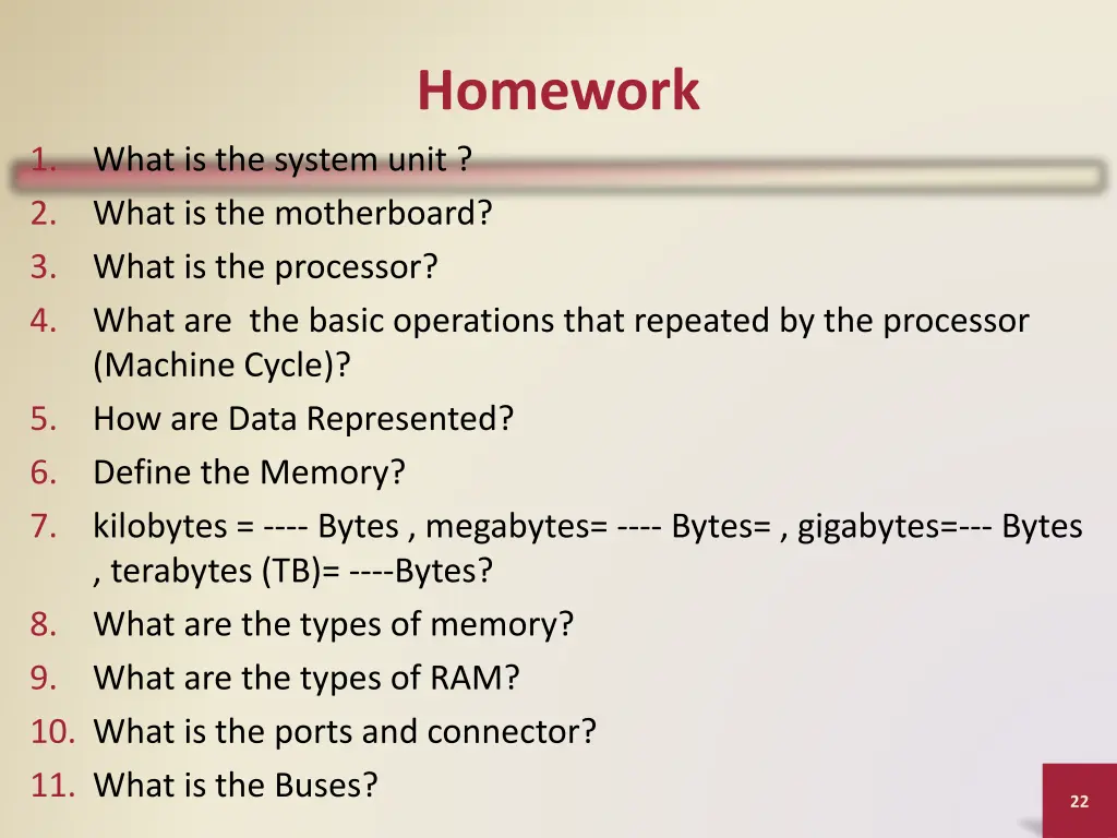 homework