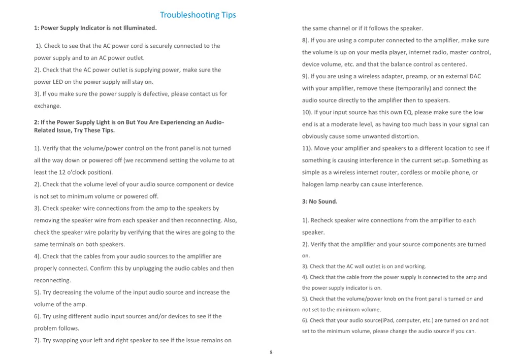 troubleshooting tips