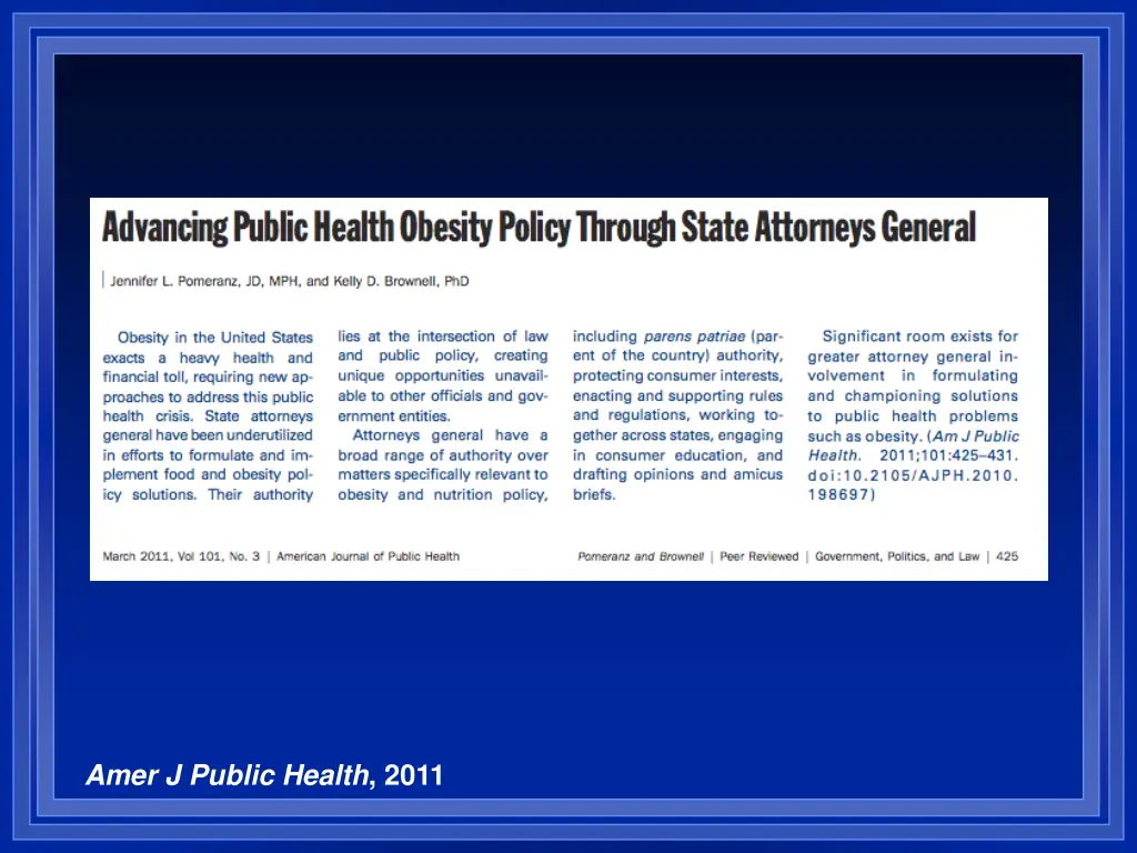 amer j public health 2011
