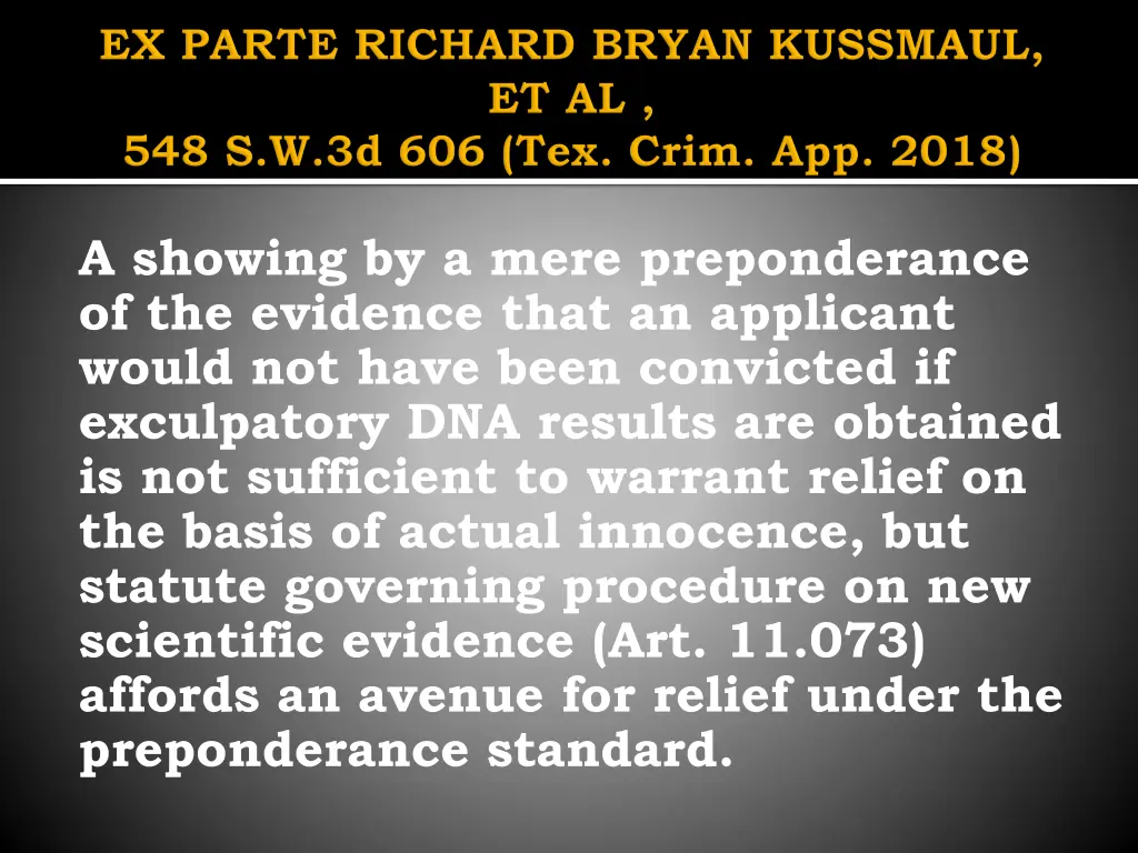 a showing by a mere preponderance of the evidence