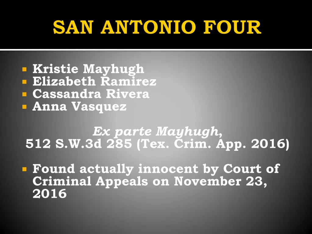 kristie mayhugh elizabeth ramirez cassandra