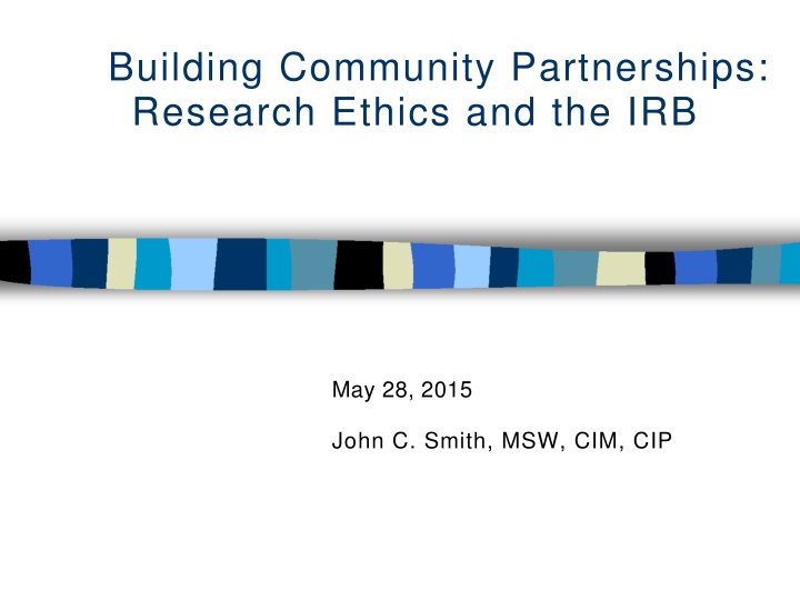 building community partnerships research ethics