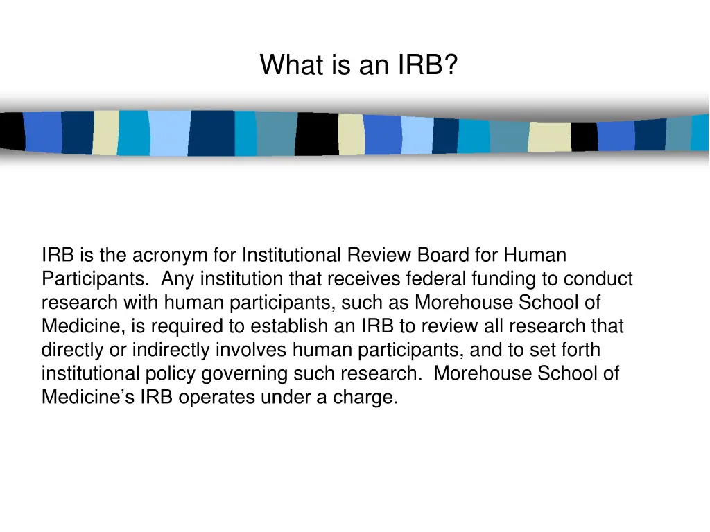 what is an irb