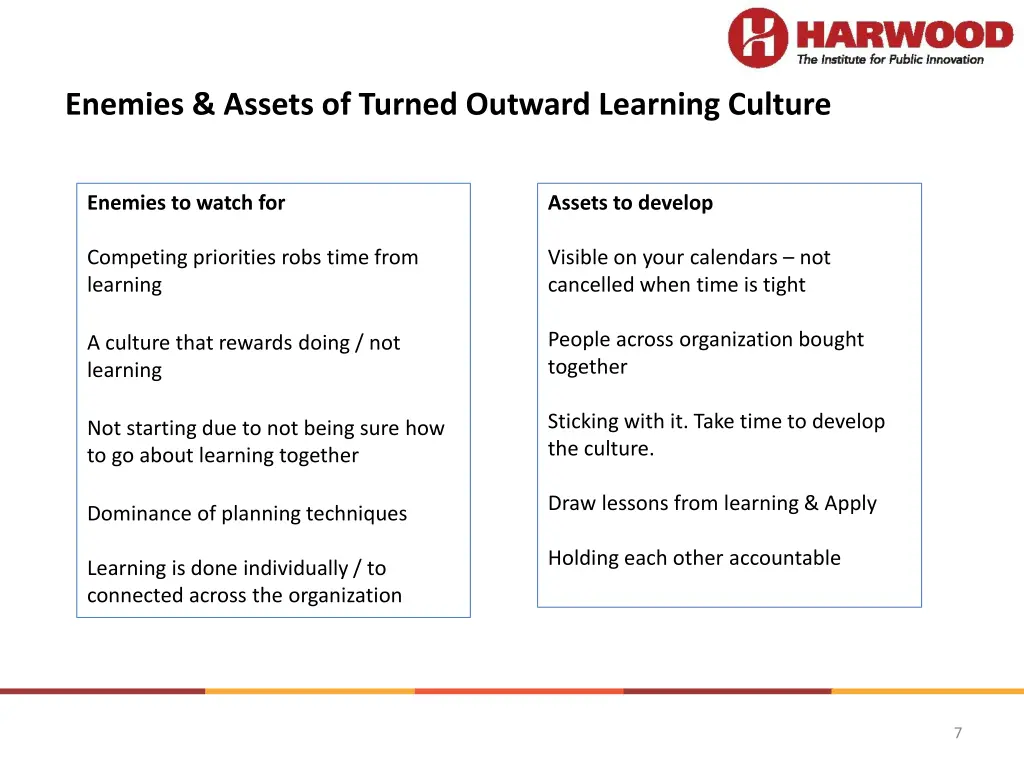 enemies assets of turned outward learning culture