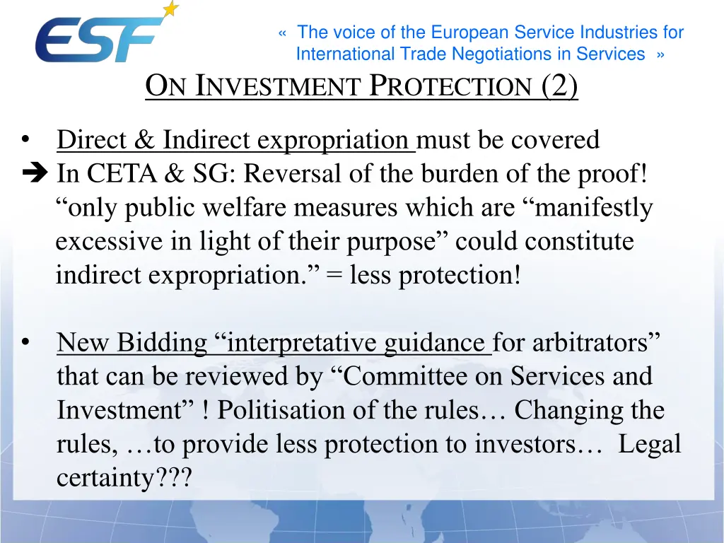 the voice of the european service industries 5