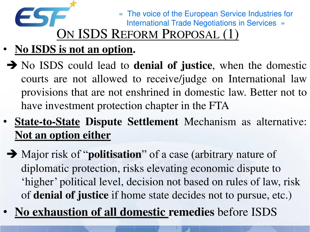 the voice of the european service industries 7