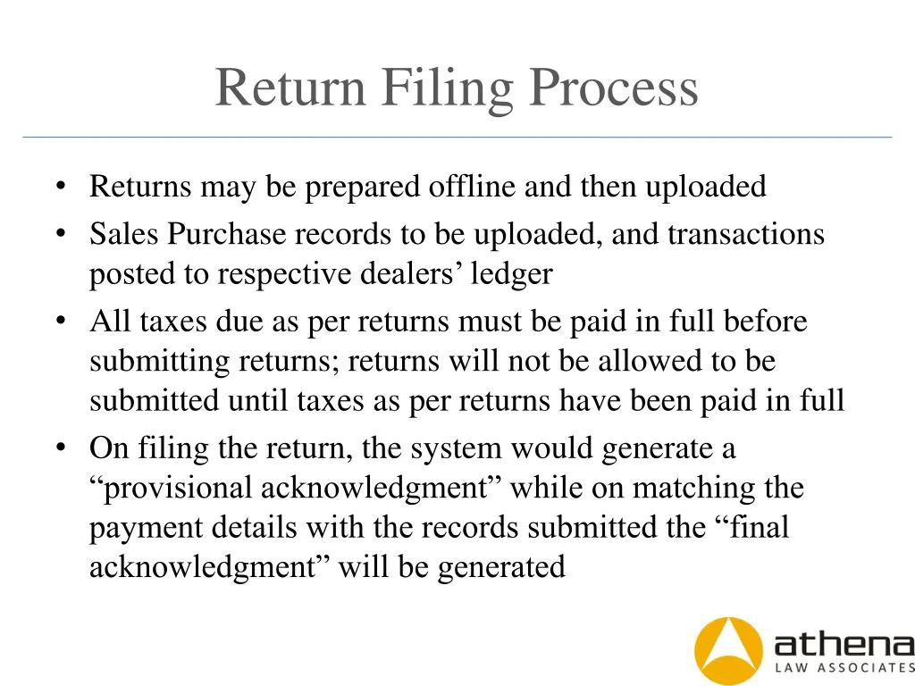 return filing process