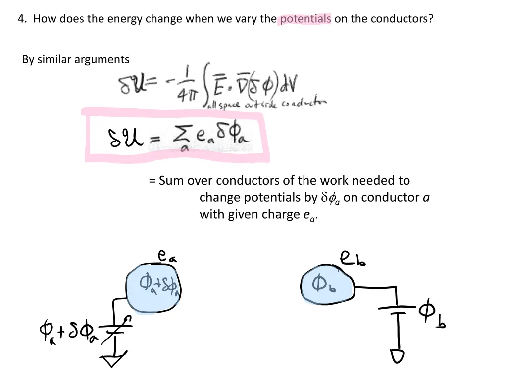 4 how does the energy change when we vary