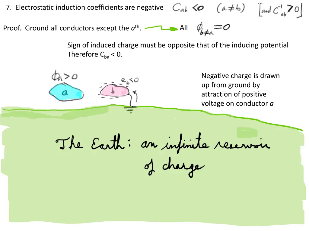 7 electrostatic induction coefficients