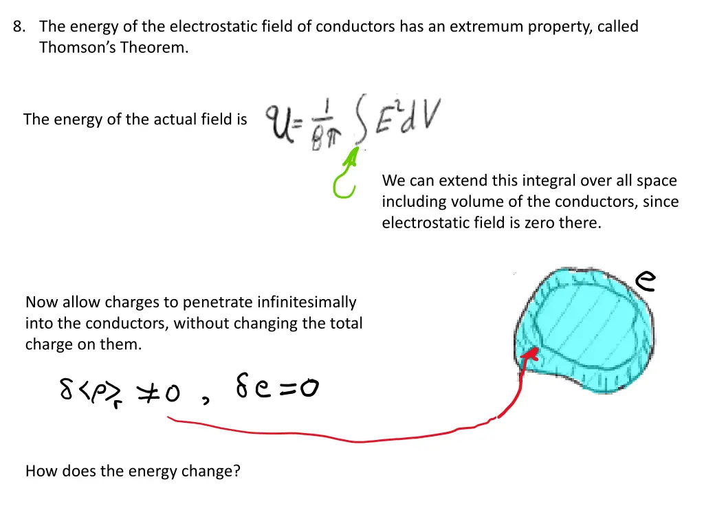 8 the energy of the electrostatic field