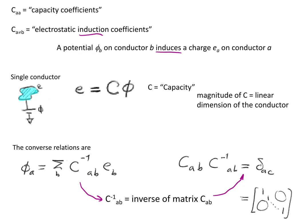 c aa capacity coefficients