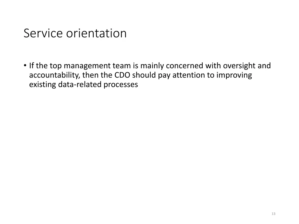service orientation