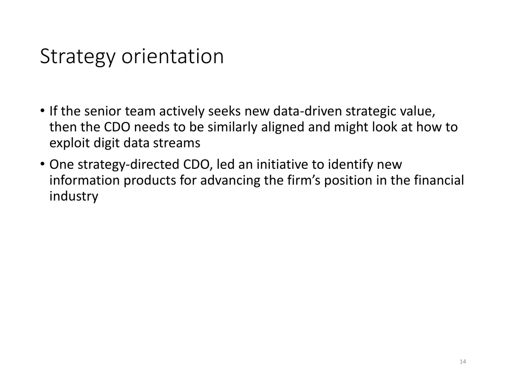 strategy orientation