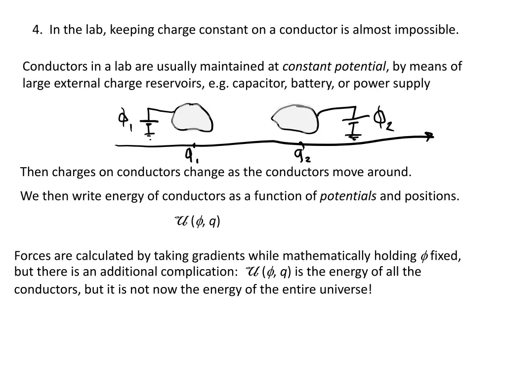 4 in the lab keeping charge constant