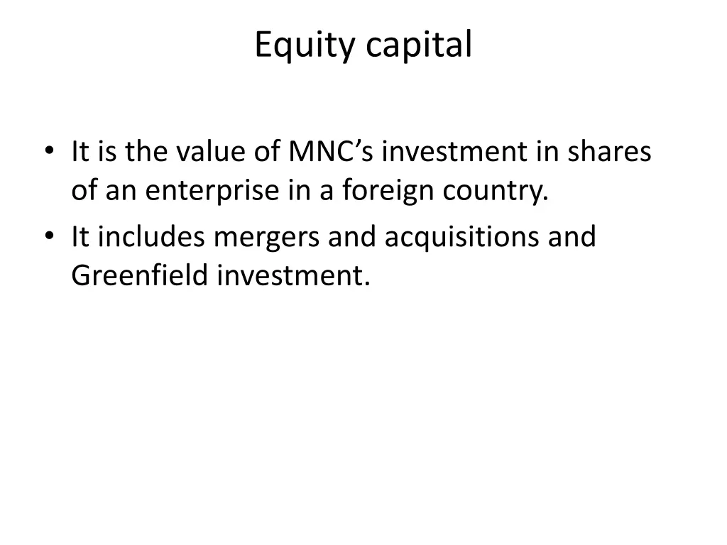 equity capital