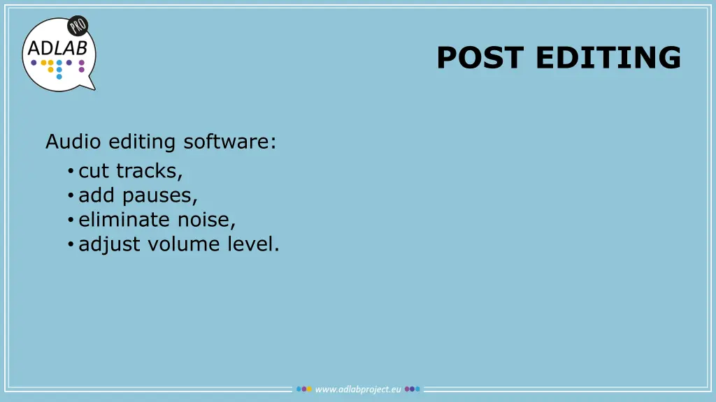 post editing