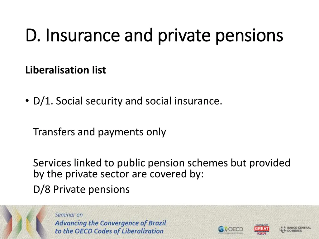 d insurance and private pensions d insurance 1