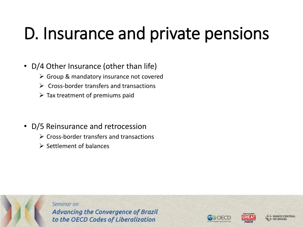 d insurance and private pensions d insurance 2