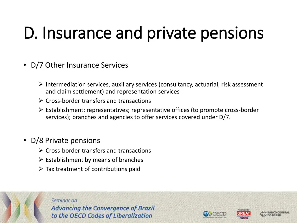 d insurance and private pensions d insurance 4