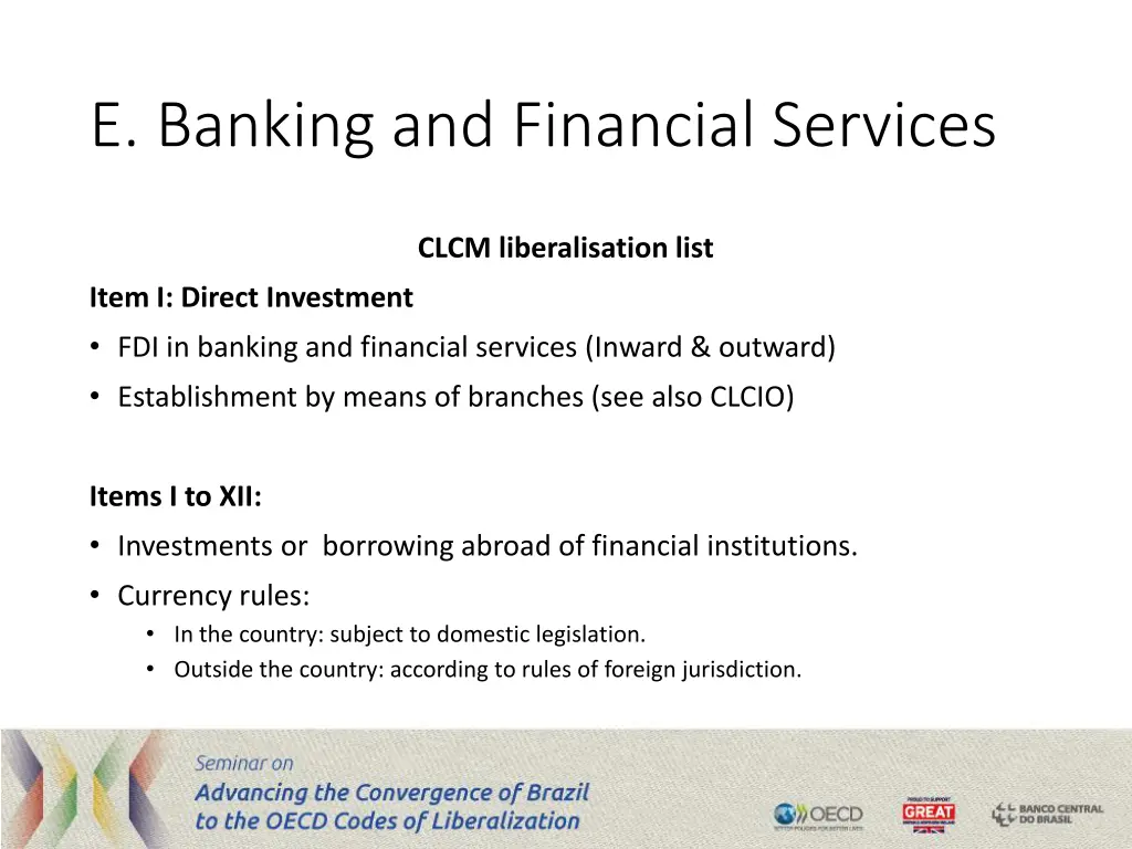 e banking and financial services
