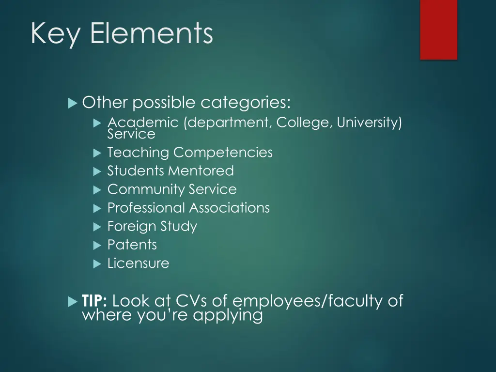 key elements 4