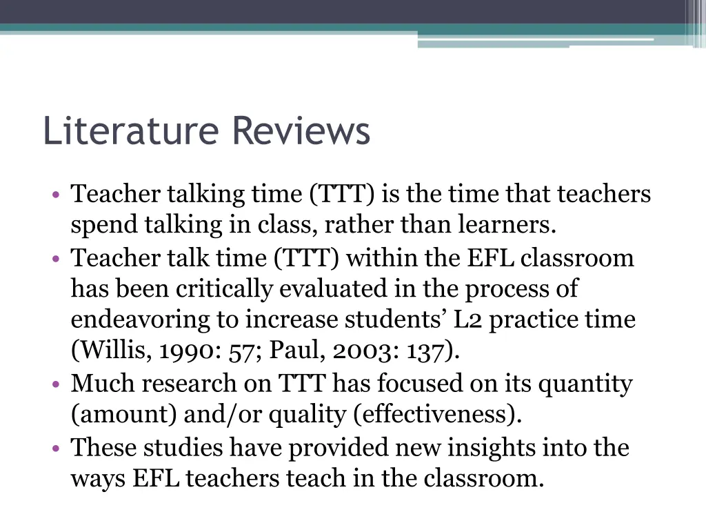 literature reviews