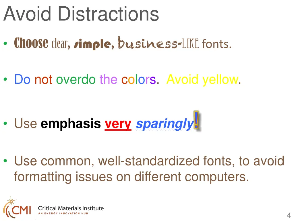 avoid distractions 1